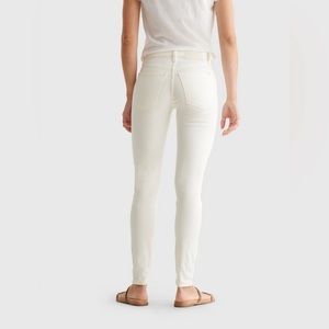 LUCKY BRAND 🍀 white cream skinny ankle cropped denim jeans 00/24 Ava